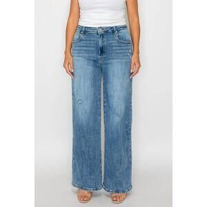 NEW BYTOS high rise wide leg jeans - plus in blue